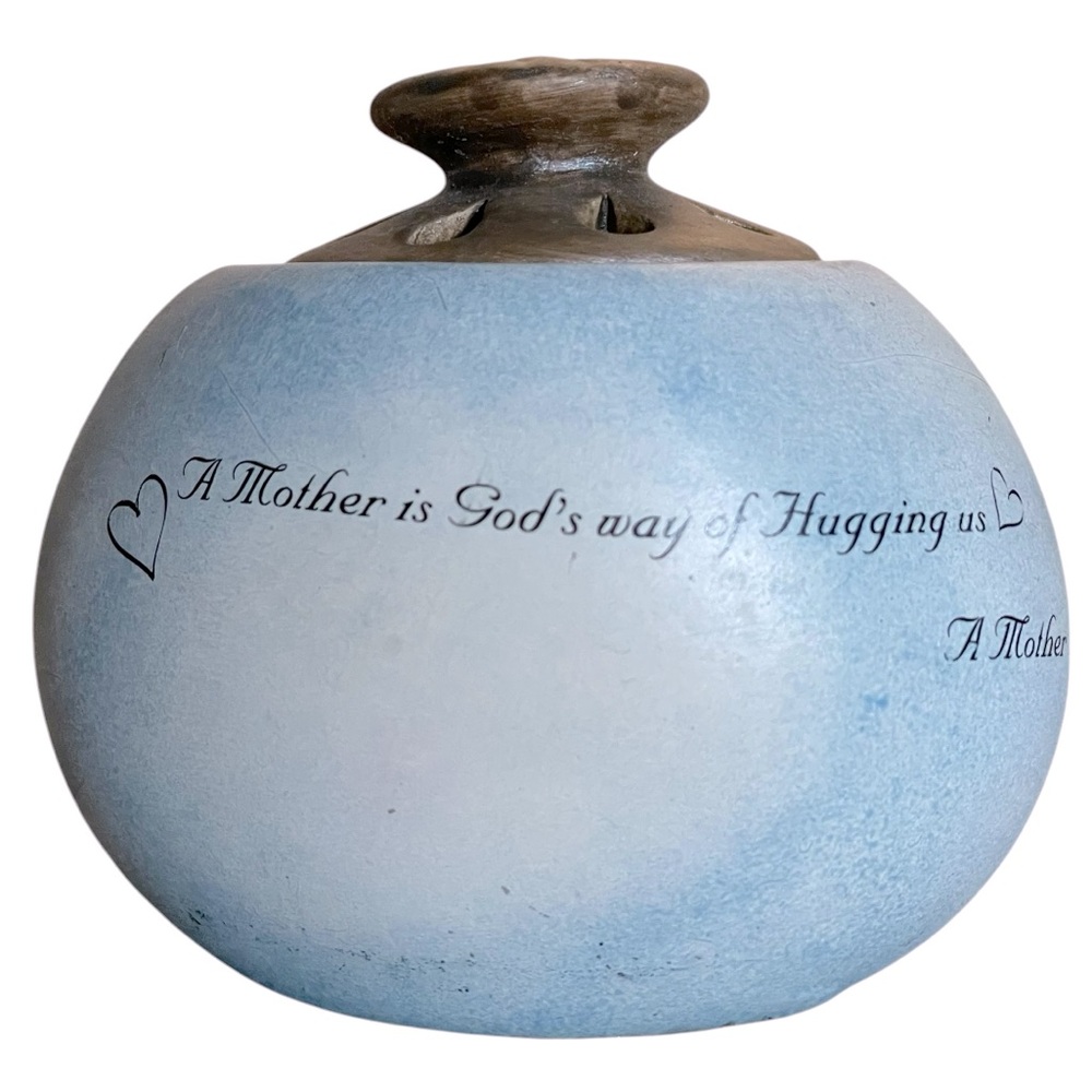 SEAGULL STUDIOS Mother Tea Light Candle Holder - Heart Warmers - Blue Sky